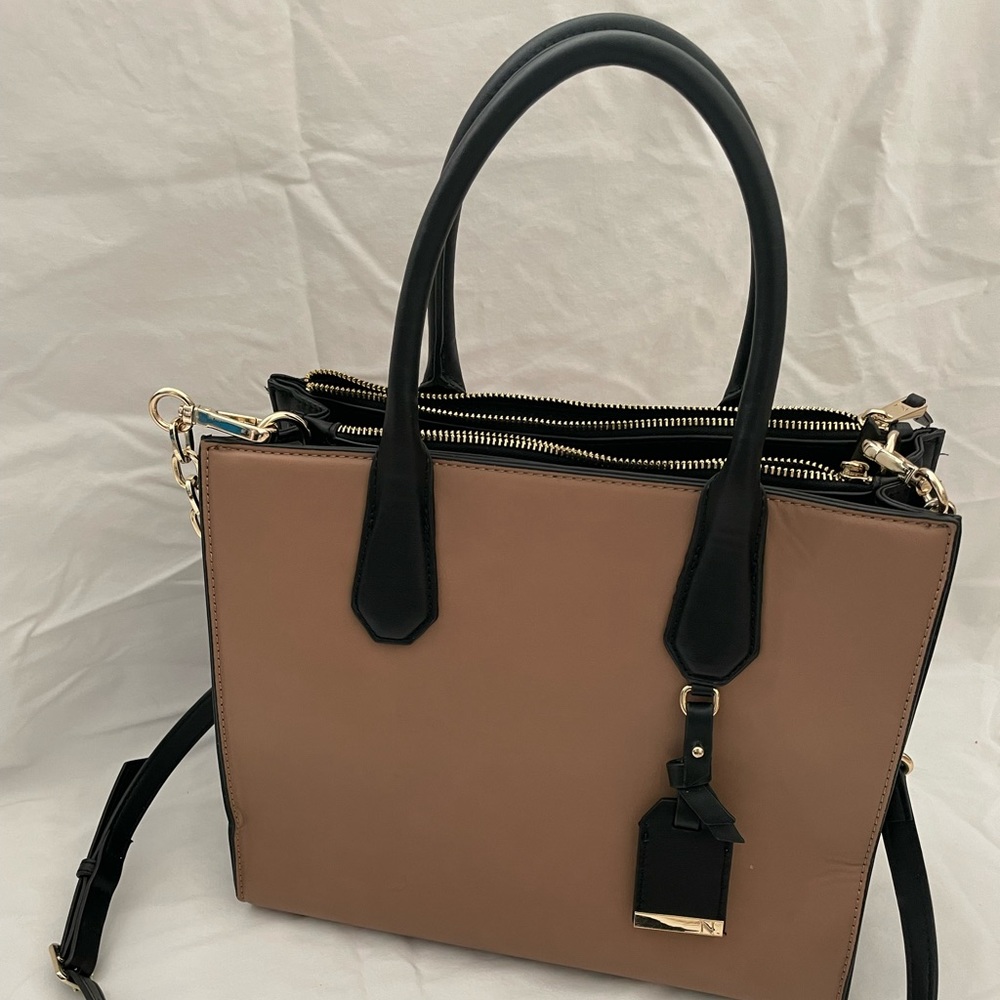 Naturalized Black and Tan handbag